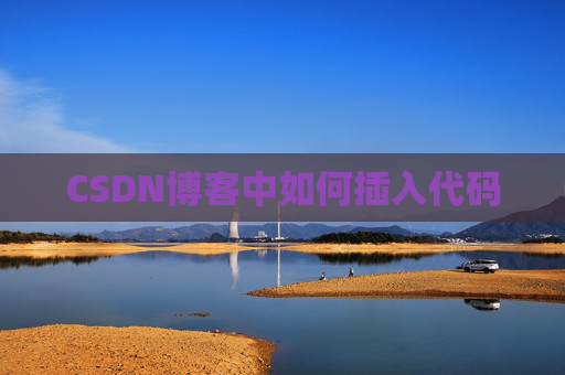 CSDN博客中如何插入代码